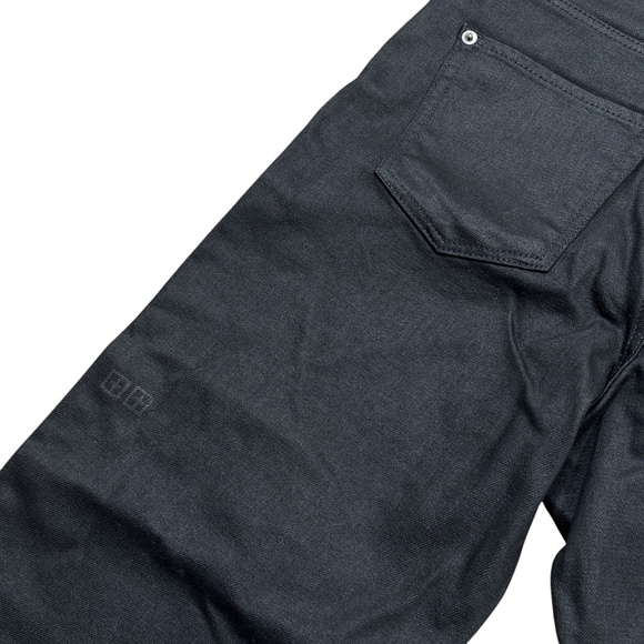 Ksubi Playback Jeans Grease Black Cutoff High Waist Straight Jeans Womens 24 - Picture 6 of 13